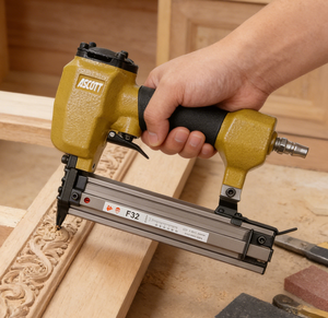 Cloueur pneumatique industriel ASCOTT DIY 100 pièces F32 en aluminium, calibre 18, pour compresseur d'air, <span class=keywords><strong>agrafeuse</strong></span> pour le travail du bois, garantie 1 an - Product Image 3