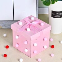 Boîte cadeau rigide carrée avec logo personnalisé, boîte en papier à deux pièces décorée d'un nœud en ruban pour l'emballage de cadeaux de fête