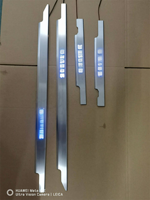 Plaques de seuil de porte éclairées par LED Chrome W463 BRA-BUS pour Mercedes-Benz Classe G W463 Seuil de porte