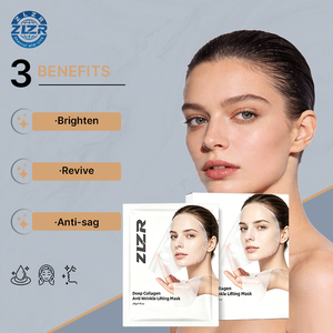 Collagen Infused Vitamin C Bio Korean <b>Face</b> Sheet Mask Deep Power Boosting Anti-Wrinkle Whitening Firming Nourishing Moisturizing - Product Image 3