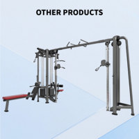 Machine de musculation professionnelle multi-stations Commercial Multi Jungle 8P avec structure en acier inoxydable pour entraînement complet du corps, triceps et pectoraux