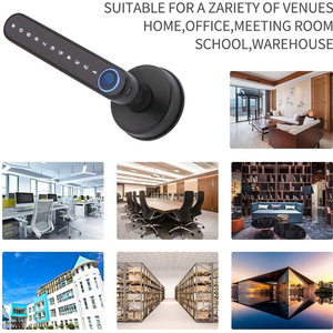 Thông minh <span class=keywords><strong>mini</strong></span> vân tay xử lý khóa cửa, ttlock Bluetooth Mật khẩu mã truy cập Slim vân tay cửa xử lý với chốt duy nhất - Product Image 6