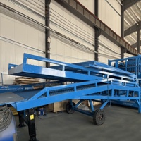 Rampe de chargement mobile hydraulique de 10 tonnes pour chariot élévateur, entrepôt de conteneurs