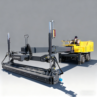 Niveleuse laser industrielle pour béton, type flèche, avec flèche télescopique de 6 m, système entièrement hydraulique, direction hydraulique de haute qualité