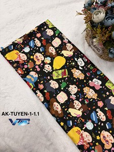 Tela de satén latino de alta calidad de Vietnam, 150cm / 160cm (personalizable), tejida, para pijamas infantiles, estampada o teñida lisa. - Product Image 5