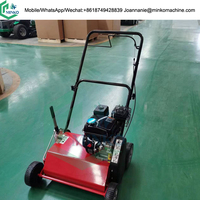 Scarificateur de pelouse à poussée manuelle Scarificateur de pelouse Moteur à essence Outil de jardin cultivateur Scarificateur et aérateur de pelouse