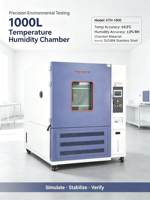 Chambre de température et d'humidité constantes de 1000 L pour équipement de laboratoire avec protection IP65, garantie 1 an
