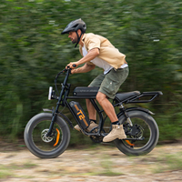 Livraison gratuite Vélo électrique à pneus larges de 20 pouces avec batterie au lithium amovible, suspension intégrale et éclairage LED pour la plage et la montagne