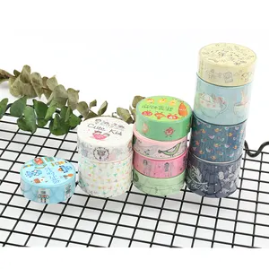 Customized VOGRACE cartoon anime colorful washi paper Wholesale OEM logo printing paper stationery washi masking tape as gift