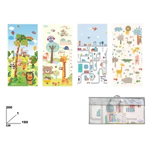 Play <b>Mat</b> 180x200 Cm Folding With Animal And City Designs For Kids Playtime - Product Image 1