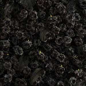 <span class=keywords><strong>Fondo</strong></span> de Pared de Flores Artificiales con Base de Tela Negra para Decoración de Bodas - Product Image 5