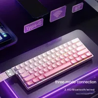 AULA MINI 60HE Keyboard Magnetik 60% Rapid Trigger 8K Return Esports Kustomisasi RGB Sakelar Magnetik Keyboard Gaming