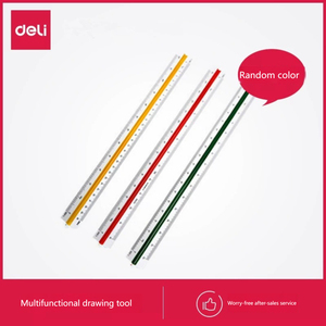 Deli 8930 Règle d'échelle triangulaire Outil de mesure multifonctionnel de dessin et de cartographie - Product Image 2