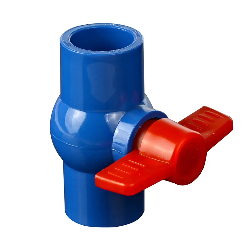 UPVC Ball Valve NPT 1/2 inch t0 6 inch Blue Color Ball Valve BS Standard Thread Mini Ball Valve for Irrigation