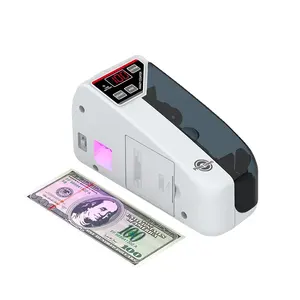 Práctico mini portátil pequeño billete nota dinero moneda billete contador de efectivo máquina contadora