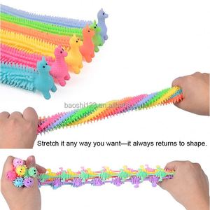 Nouveauté Jouet de farce en colle souple extensible, en forme de chenille, licorne, alpaga, dinosaure, ou en forme de cordelette, jouet anti-stress pour enfants - Product Image 4