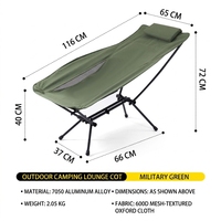 Chaise longue pliable en aluminium pour l'extérieur, chaise de bureau portable, chaise de repos pour la pêche, la plage, les loisirs, le camping