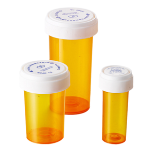 ขวดพลาสติก PP สำหรับยา ขนาด 8 13 16 20 30 40 60 ดราม ป้องกันเด็กเปิดได้  แบบกลับด้านได้ สีชา สำหรับบรรจุยาเม็ด - Product Image 2