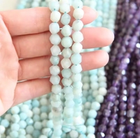 Perles de pierre de quartz naturel en vrac, Amazonite à facettes taillées COSMIC, pierre précieuse bleue en plusieurs couleurs pour la fabrication de bracelets