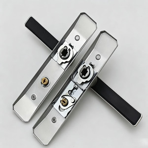 SSR Aluminium Bathroom Washroom <b>Door</b> <b>Lock</b> Set Touch Control Modern Design Easy Installation No Key 110mm Size Villa Hotel Use - Product Image 5