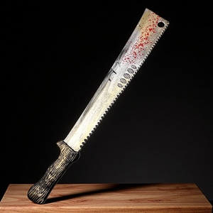 Épée de table médiévale Viking sanglante pour accessoire d'arme, équipement de fête, machette de boucher, bronze, costume d'Halloween ancien - Product Image 2