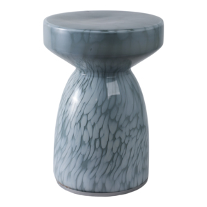 Tavolino in vetro con corpo decorato con motivi artistici per l'arredamento di ufficio, soggiorno, comodino o tavolino da notte - Product Image 2