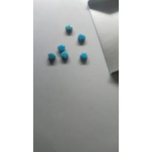 Cuarzo turquesa azul en forma de corazón, cuarzo turquesa tallado en forma de corazón, cuarzo turquesa de 6x6 mm, piedra preciosa de cuarzo turquesa suelta - Product Image 5