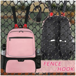 Sports Racket <b>Backpack</b> Large Capacity <b>Waterproof</b> Shoe Storage Outdoor Sports Pink Unisex Casual <b>Backpack</b> With Detachable Straps - Product Image 4