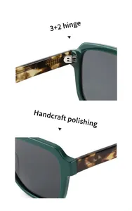 Individuelles Logo polarisierte TAC-Sonnenbrille modische Sonnenbrille 2024 Sonnenbrille