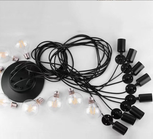 <strong>Silver</strong> White Black Modern LED Pendant <strong>Lamp</strong> 110v 220v Nordic Iron Hanging <strong>Lamp</strong> for Bedroom Living Room Indoor Lighting - Product Image 4