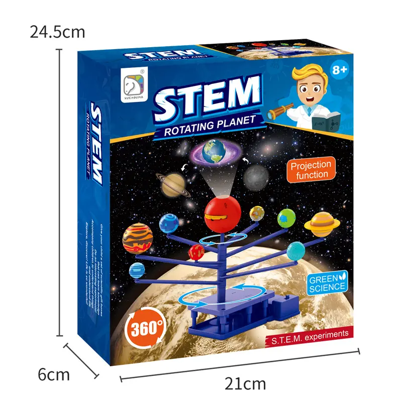 ดาวเคราะห์ระบบพลังงานแสงอาทิตย์ของเล่นฉาย STEM วิทยาศาสตร์การศึกษาเด็กดาราศาสตร์ของเล่น2021ผลิตภัณฑ์ใหม่ขายส่ง