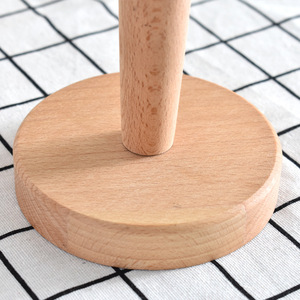 Beech Wood Cup Holder Standing Type Multifunctional Storage Rack For <b>Teacup</b> Household Wooden Water Cup Hanger - Product Image 3
