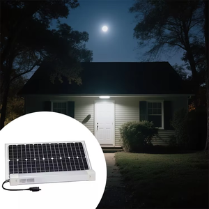 Lámpara LED <span class=keywords><strong>Solar</strong></span> de <span class=keywords><strong>Tubo</strong></span> para Interiores de 30W y 2 Pies, IP65 Impermeable, con Control de <span class=keywords><strong>Luz</strong></span> y Sensor de Movimiento para Iluminación de Patios - Product Image 1