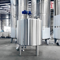 Cuve de Fermentation à Agitation Magnétique en Acier Inoxydable 1000 L pour Culture de Levure, Bactéries Acides Lactiques, Bioréacteur SS304/316L