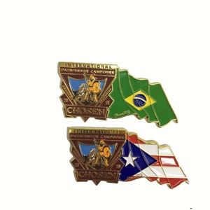 Pin de Solapa Personalizado de Metal de Leon Metal Gift Factory, Pin de Camporee, Pin de Buscador de Caminos, Pin de Camporee <span class=keywords><strong>Adventista</strong></span>, Pin de Solapa Cristiano Esmaltado - Product Image 2