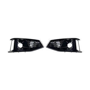 Rejilla de Luz Antiniebla Estilo RS4 para <span class=keywords><strong>Audi</strong></span> <span class=keywords><strong>A4</strong></span> S4 2020 2021 2022 2023 2024, Negro Brillante con Diseño de Panal - Product Image 1