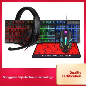 T-Wolf Tf800 Bốn Mảnh Thiết Lập Cho Các Game thủ Sáng 104 Phím Bàn Phím Cơ Khí Tây Ban Nha Nga Trò Chơi Tai Nghe Máy Tính Xách Tay Tương Thích - Product Image 6
