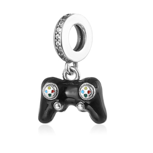 <span class=keywords><strong>Abalorios</strong></span> de Plata con Diseño de Mando de Videojuego para Pulseras Originales, Joyería para Gamers, Regalo de Cumpleaños para Hija o Sobrina, Berluque - Product Image 3