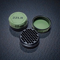 Boîte de rangement pour munitions 22 LR PLA, étanche, anti-humidité, portable, accessoire tactique et de chasse pour l'extérieur, avec boîte à munitions 9MM