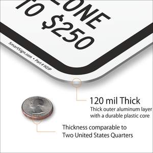 Estacionamiento por permiso para discapacitados, señal de estacionamiento para discapacitados de la <span class=keywords><strong>zona</strong></span> de remolque, <span class=keywords><strong>azul</strong></span>/negro sobre blanco - Product Image 4