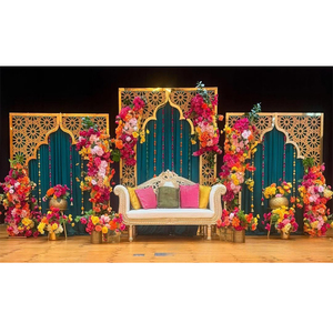 Panel Decorativo Mehlab Cortado con Láser para Grandes Eventos, Diseño Moderno y Elegante, Tamaño y Color Personalizados, Decoración Vibrante con Mehandi, Hecho en Irlanda - Product Image 1