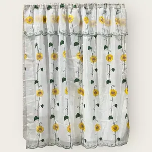 Rideaux brodés Sarab Sunflower, panneau de 2,50 m de large x 2,30 m de long - Product Image 4