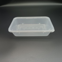 Conception plus épaisse en plastique pp jetable boîte à lunch transparente conteneur d'aliments à emporter