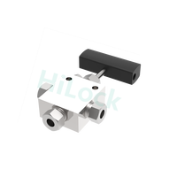 3/8" 3-weg naaldventiel (2 in 1 uit) doorstroomregelklep afsluitklep 600Mpa max. druk voor HPP-machine fabrieksaccessoire