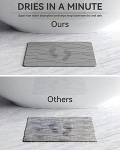 แผ่นรองอาบน้ำดีไซน์ใหม่ แข็งแรง ทนทาน ซึมซับน้ำได้ดี แห้งเร็ว ผลิตจากดินไดอะตอมไมต์ ผลิตด้วยเครื่องจักร - Product Image 3