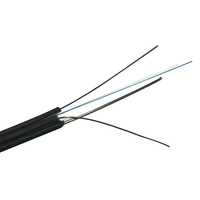 Fábrica al por mayor Fibra óptica LSZH FTTH Cable de caída 1-8 Core FRP Fuerza Cables de comunicación al aire libre