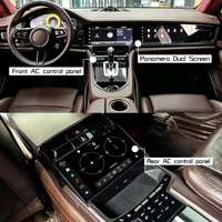 Pour Porsche Panamera 970 2010-2016 ACARDASH Kit 3 pièces : double écran + panneau avant + panneau arrière de climatisation - Accessoires de mise à niveau
