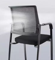 Chaise de bureau contemporaine en maille, mobilier de salle à manger, mobilier d'hôtel, dossier confortable et chaleureux