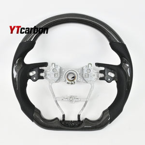YTcarbon pour <span class=keywords><strong>Arkana</strong></span> Auto Parts Accessoires intérieurs de voiture Style racing Volant personnalisé en fibre de carbone véritable - Product Image 2