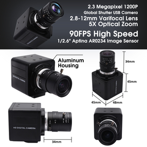 Elp 2.3MP tốc độ cao 90fps toàn cầu màn trập USB máy ảnh UVC ar0234 <span class=keywords><strong>Mini</strong></span> USB Webcam máy ảnh với hướng dẫn sử dụng Zoom 2.8-12mm Ống kính Varifocal - Product Image 4